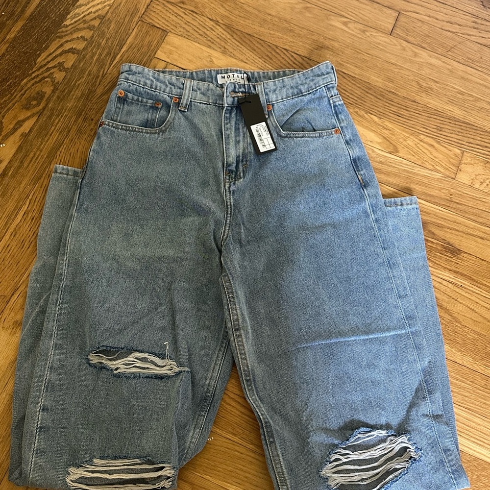 Motel Rocks Light Blue Denim Jeans